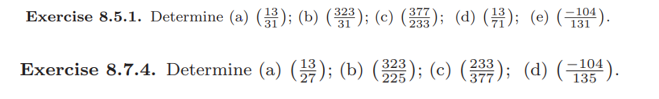 Solved Exercise 8.5.1. Determine (a) (33); (b) (323); (c) | Chegg.com