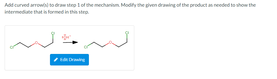 Solved Add curved arrow(s) to draw step 1 of the mechanism. | Chegg.com