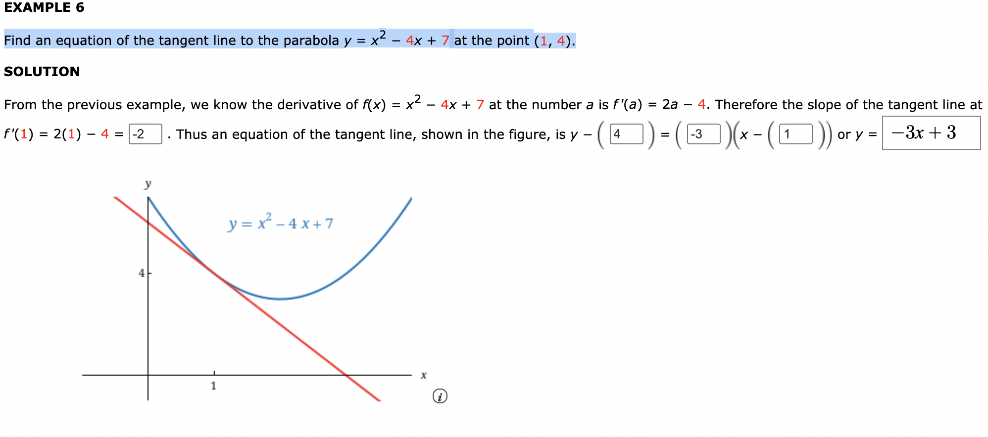 Solved Example 6 Find An Equation Of The Tangent Line To The Chegg Com