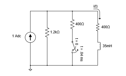 Solved The switch in the circuit below opens at t=0 and the | Chegg.com