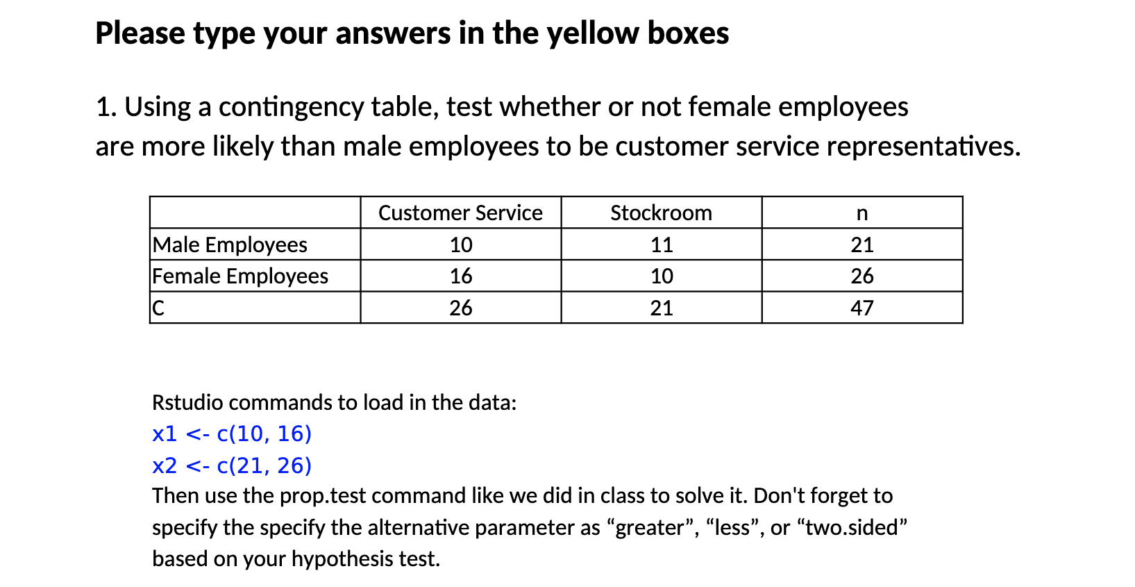 Solved Please type your answers in the yellow boxes 1. Using