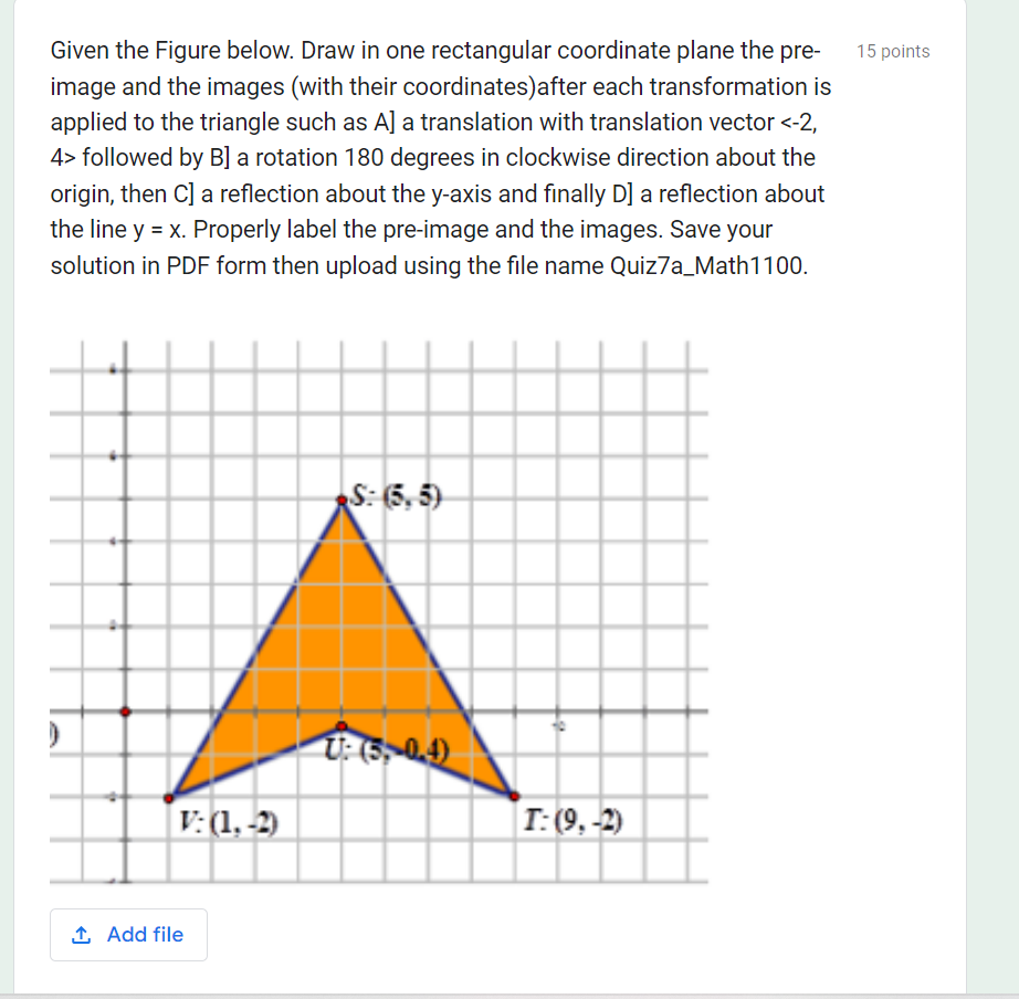 Solved Given The Figure Below. Draw In One Rectangular | Chegg.com