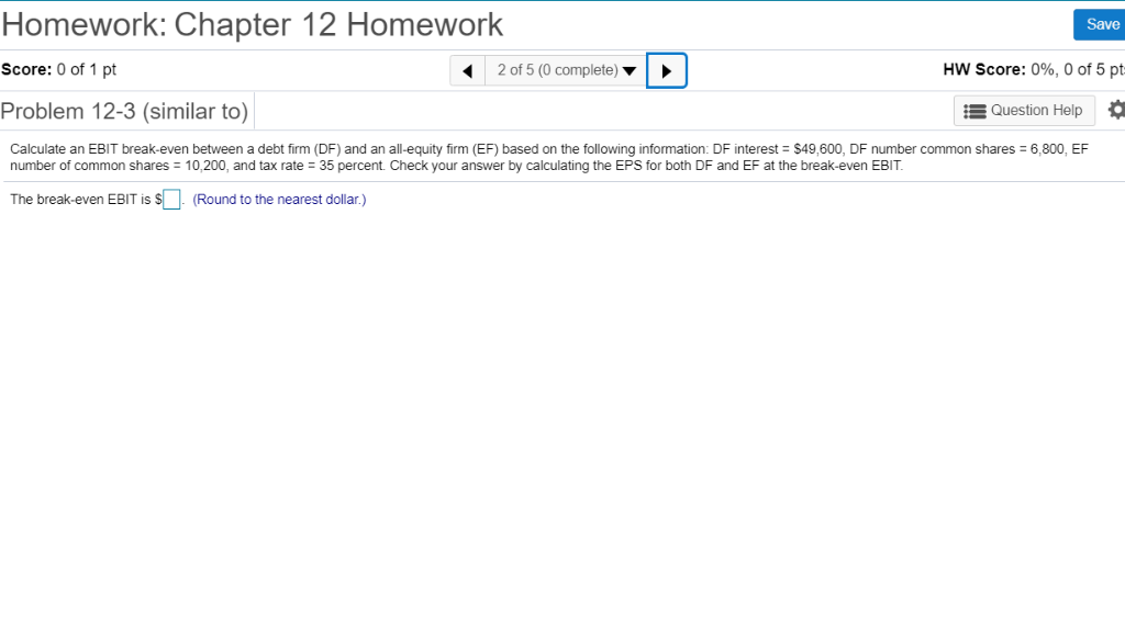 Solved Homework: Chapter 12 Homework Score: 0 of 1 pt | Chegg.com