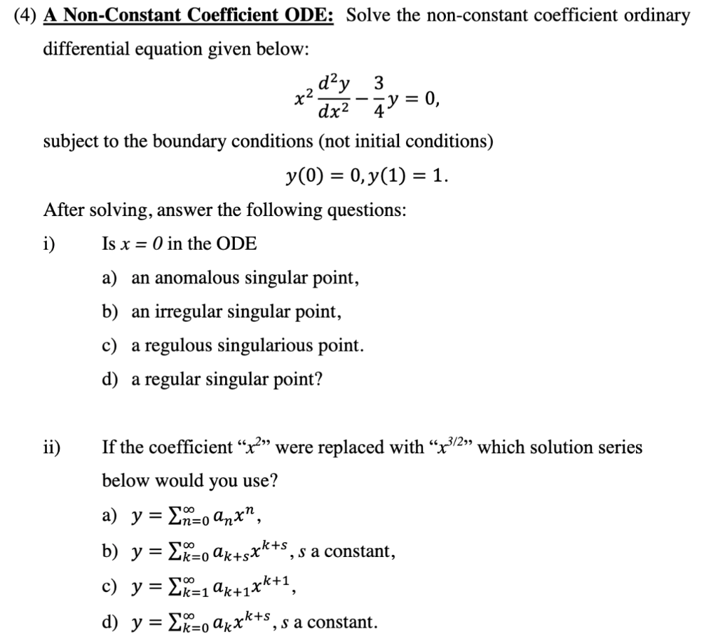 Non constant