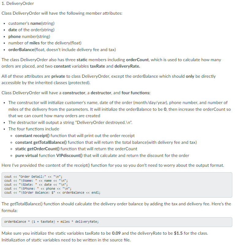 Solved Write each Header files and Cpp files and lable each | Chegg.com