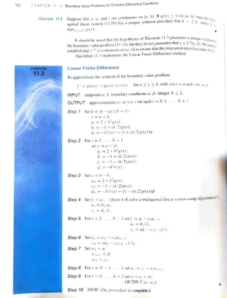 Solved 1. Write the Matlab Code for the Algorithm on page | Chegg.com