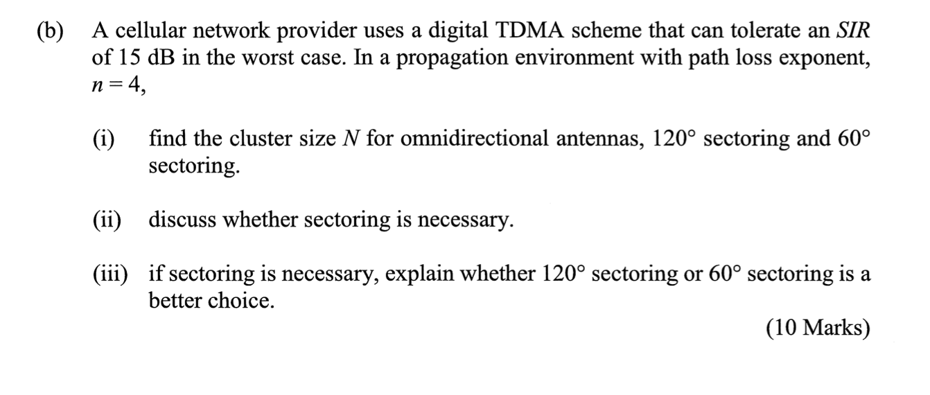 Number Of Channels In A Cellular System