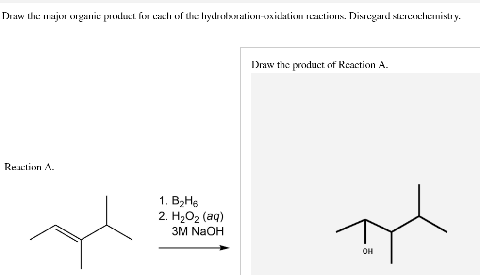 Solved Draw the major organic product for each of the | Chegg.com