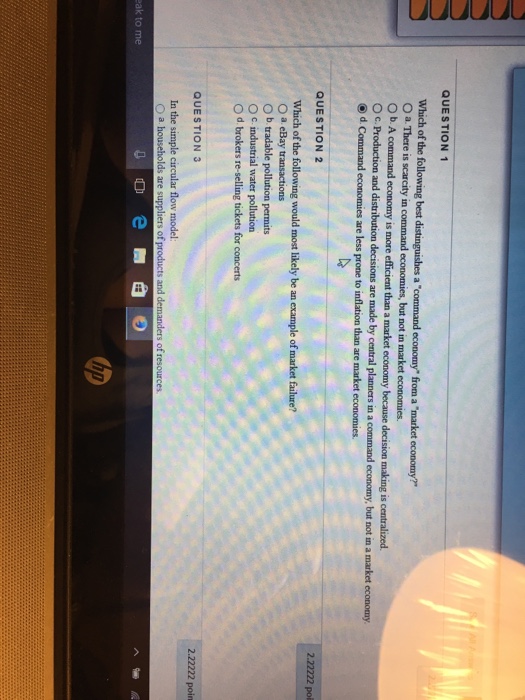 Solved Which of the following best distinguishes a "command | Chegg.com