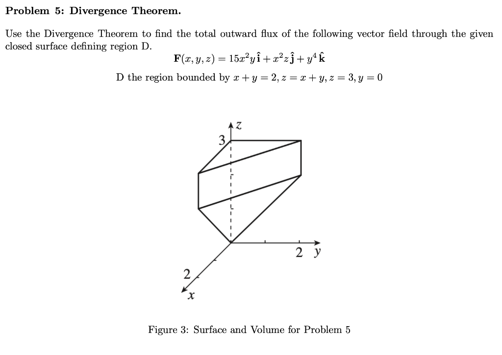 Solved Problem 5: Divergence Theorem. Use the Divergence | Chegg.com