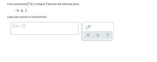Solved Find a polynomial f (x) of degree 3 that has the | Chegg.com