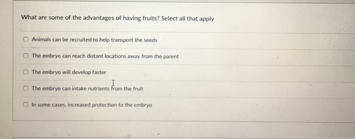 Solved What are some of the disadvantages of seedless | Chegg.com