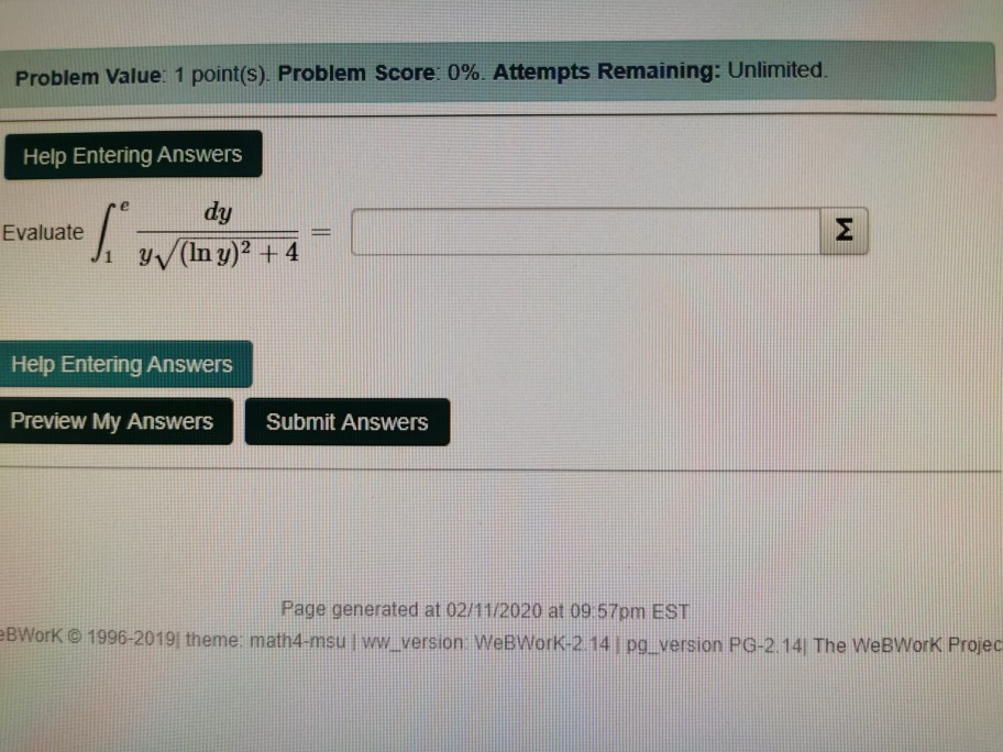 Solved Problem Value: 1 point(s). Problem Score 0%. Attempts | Chegg.com