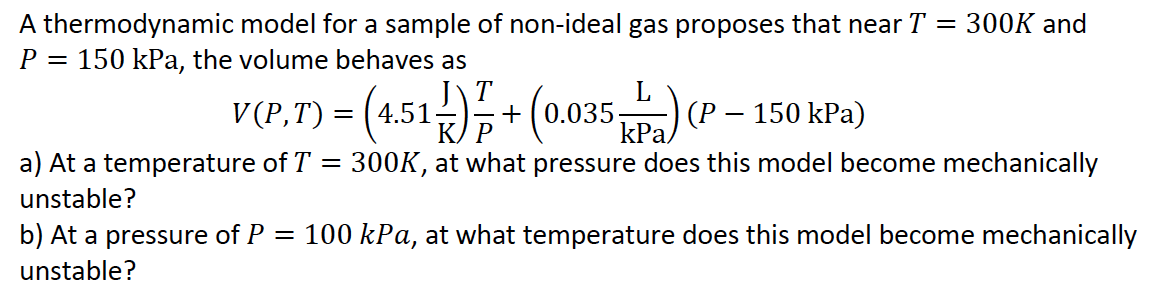 Thermodynamic Models