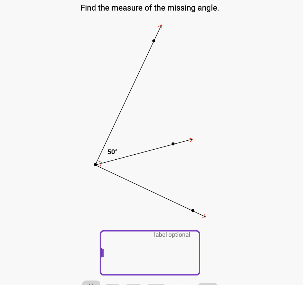 Solved Find The Measure Of The Missing Angle. | Chegg.com