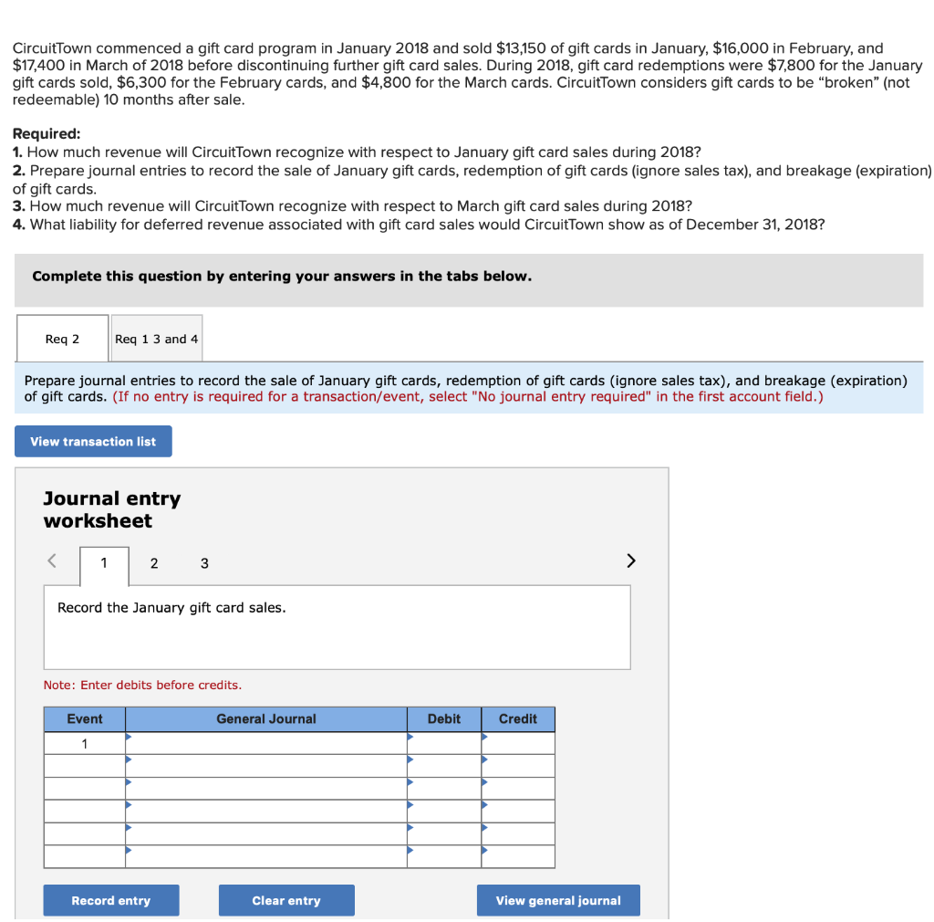 Circuittown Commenced A Gift Card Program In January Chegg Com