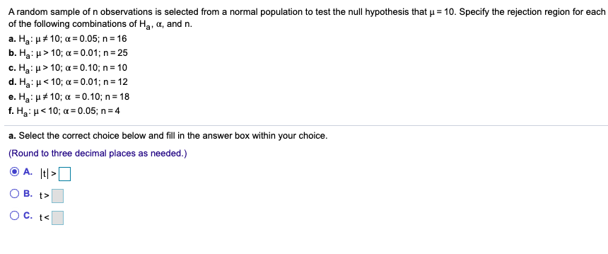 Solved A random sample of n observations is selected from a | Chegg.com