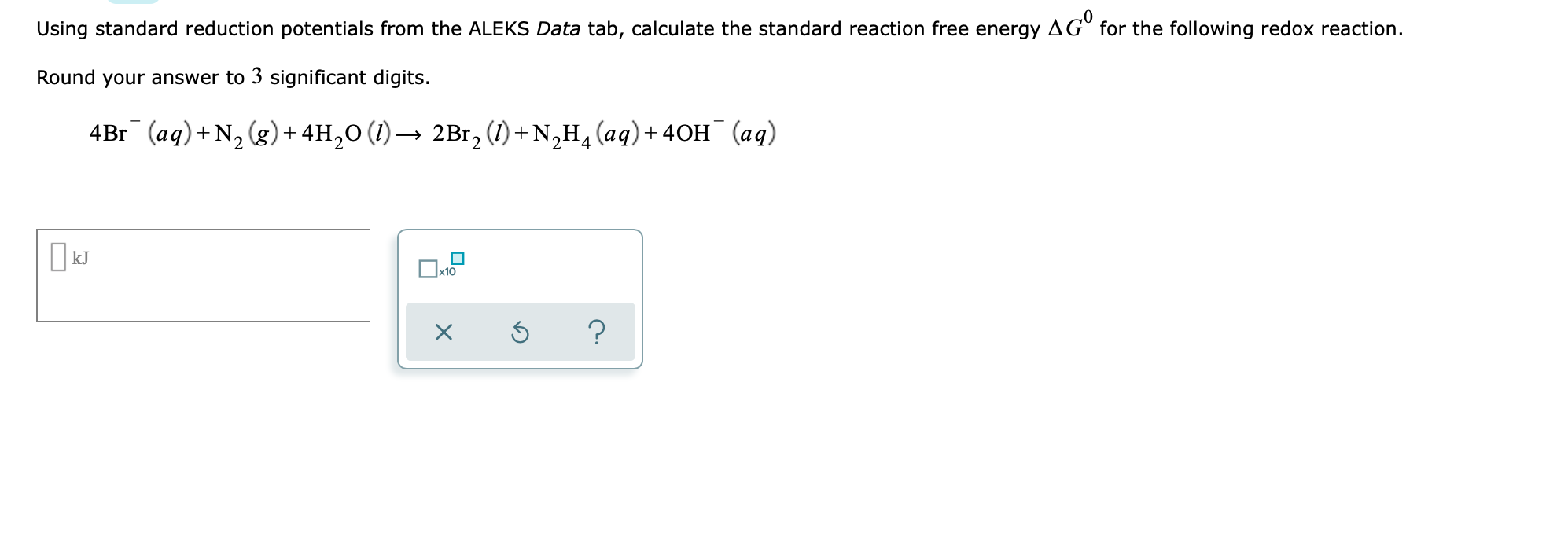 Solved Using standard reduction potentials from the ALEKS