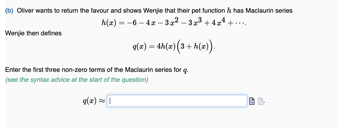 h(x)=6⋅( 3 4 ) x