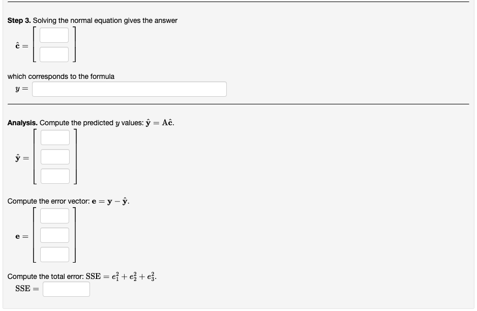 Solved By using the method of least squares, find the best | Chegg.com