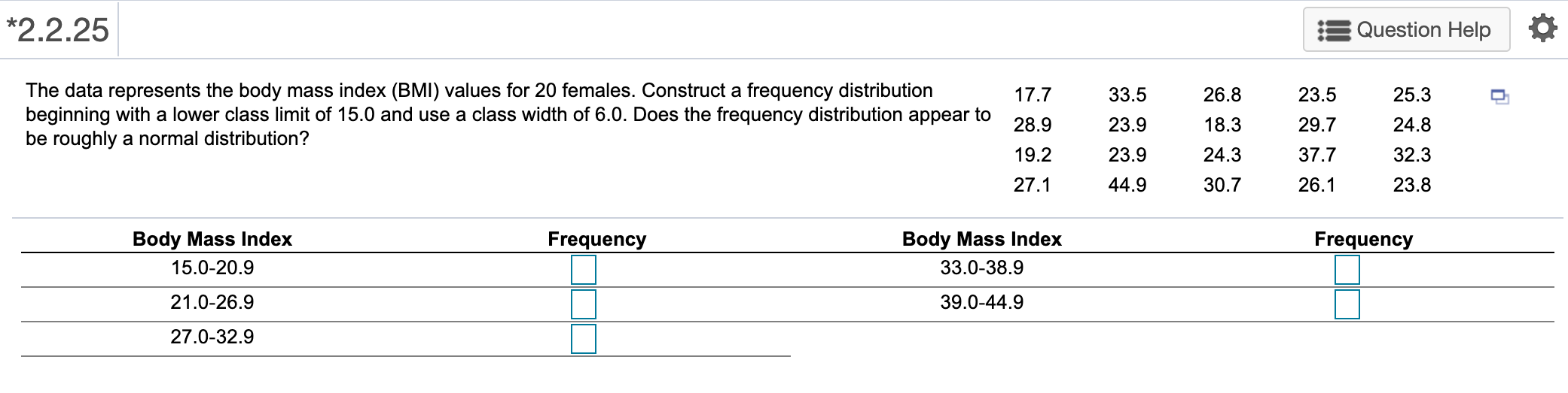 Solved 2 2 25 Question Help 17 7 33 5 26 8 23 5 25 3 The Chegg Com