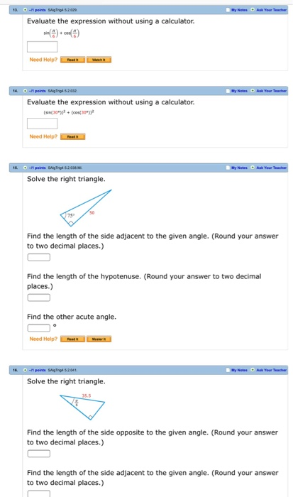 Solved Evaluate the expression without using a calculator | Chegg.com