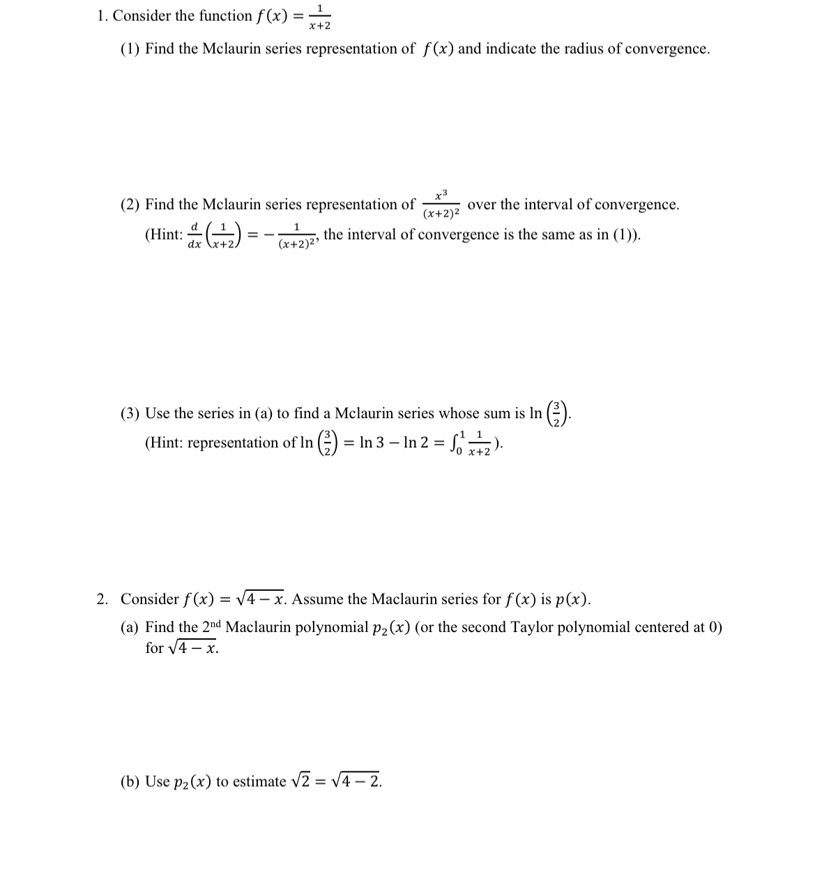 Solved 1. Consider the function f(x)=x+21 (1) Find the | Chegg.com