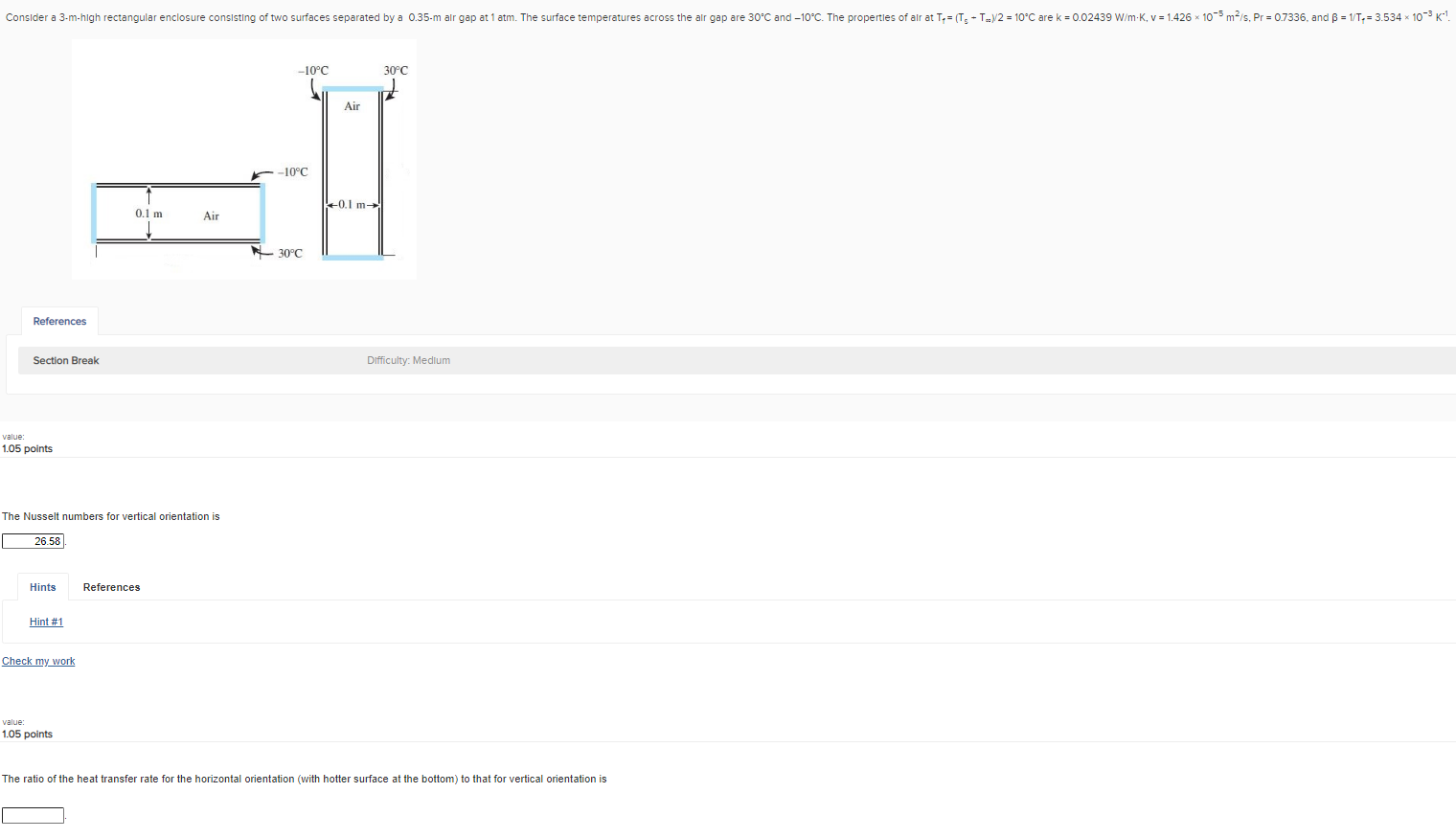 Solved Consider A 3 M High Rectangular Enclosure Consisting