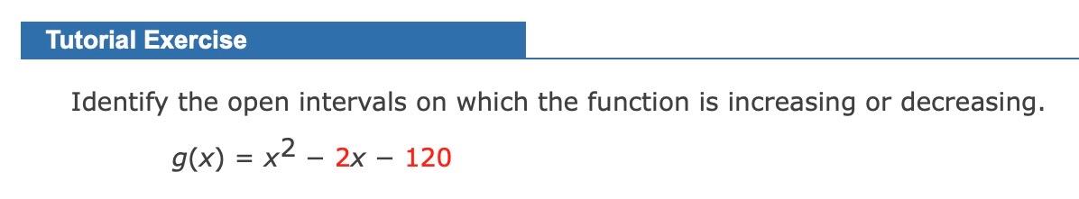 Solved Tutorial Exercise Identify the open intervals on | Chegg.com