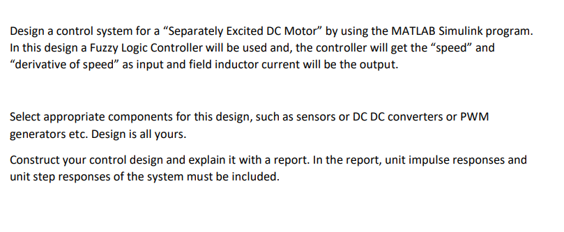 Solved Design a control system for a 