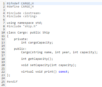 You are given a base class encapsulating the concept | Chegg.com