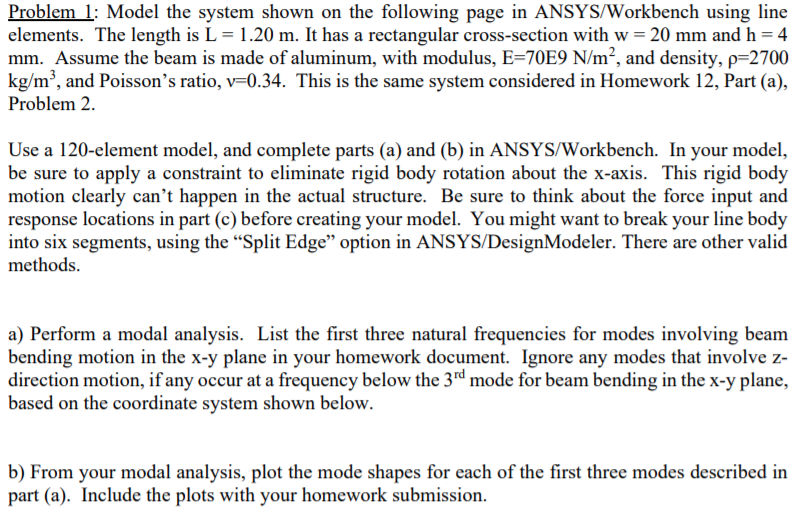 Solved Problem 1: Model the system shown on the following | Chegg.com