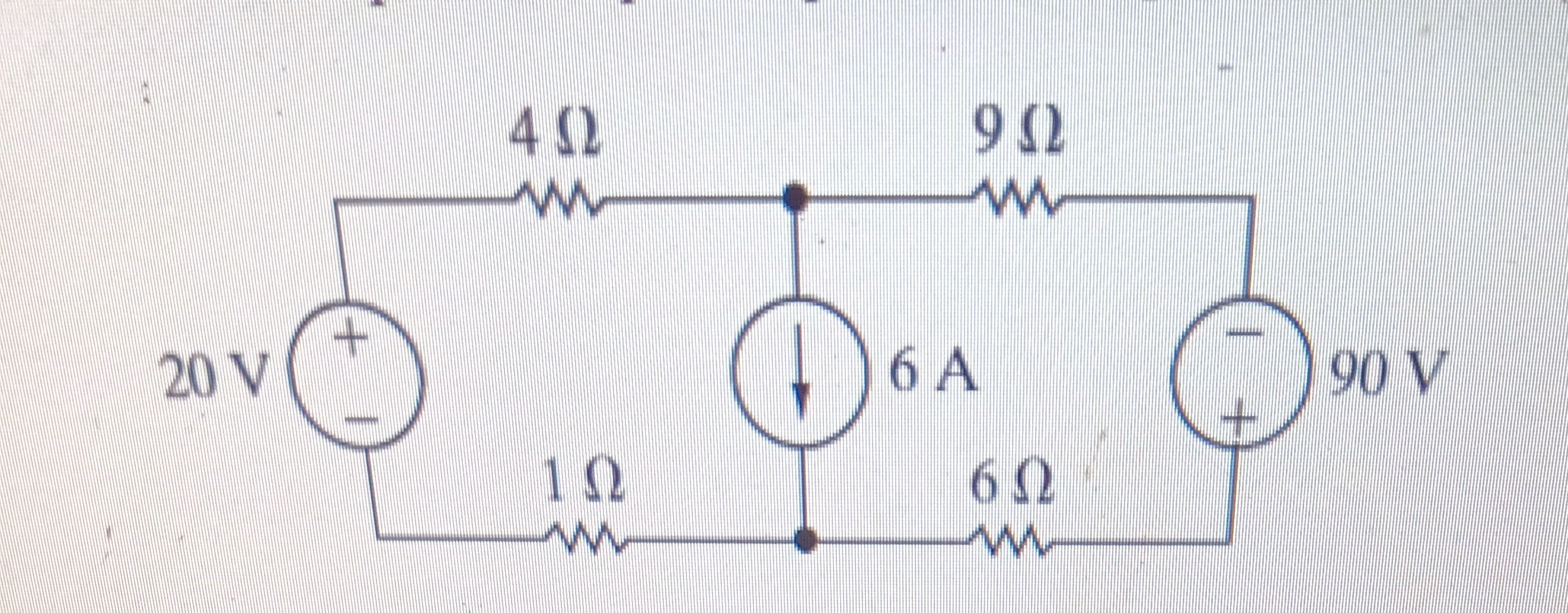 Solved Find Power Dissipated In Each Resistor. Use Mesh | Chegg.com