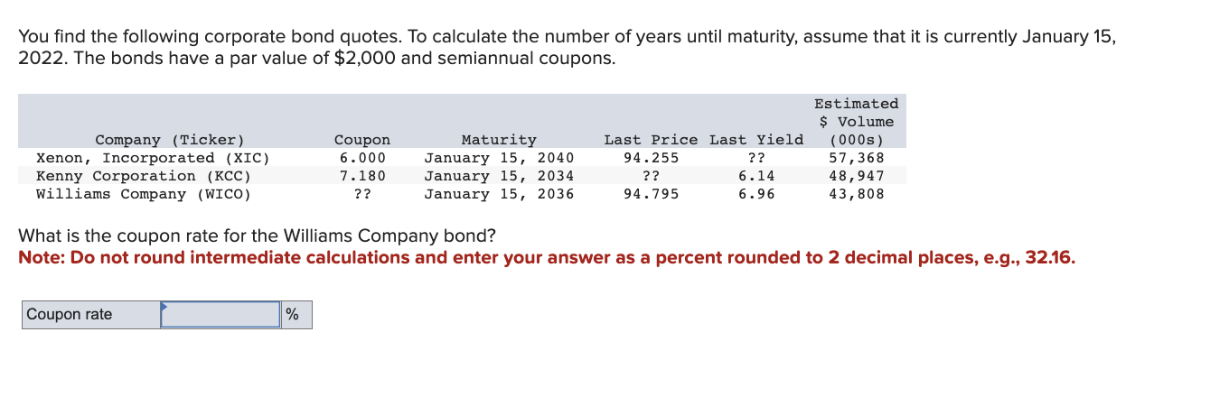 Solved You find the following corporate bond quotes. To | Chegg.com