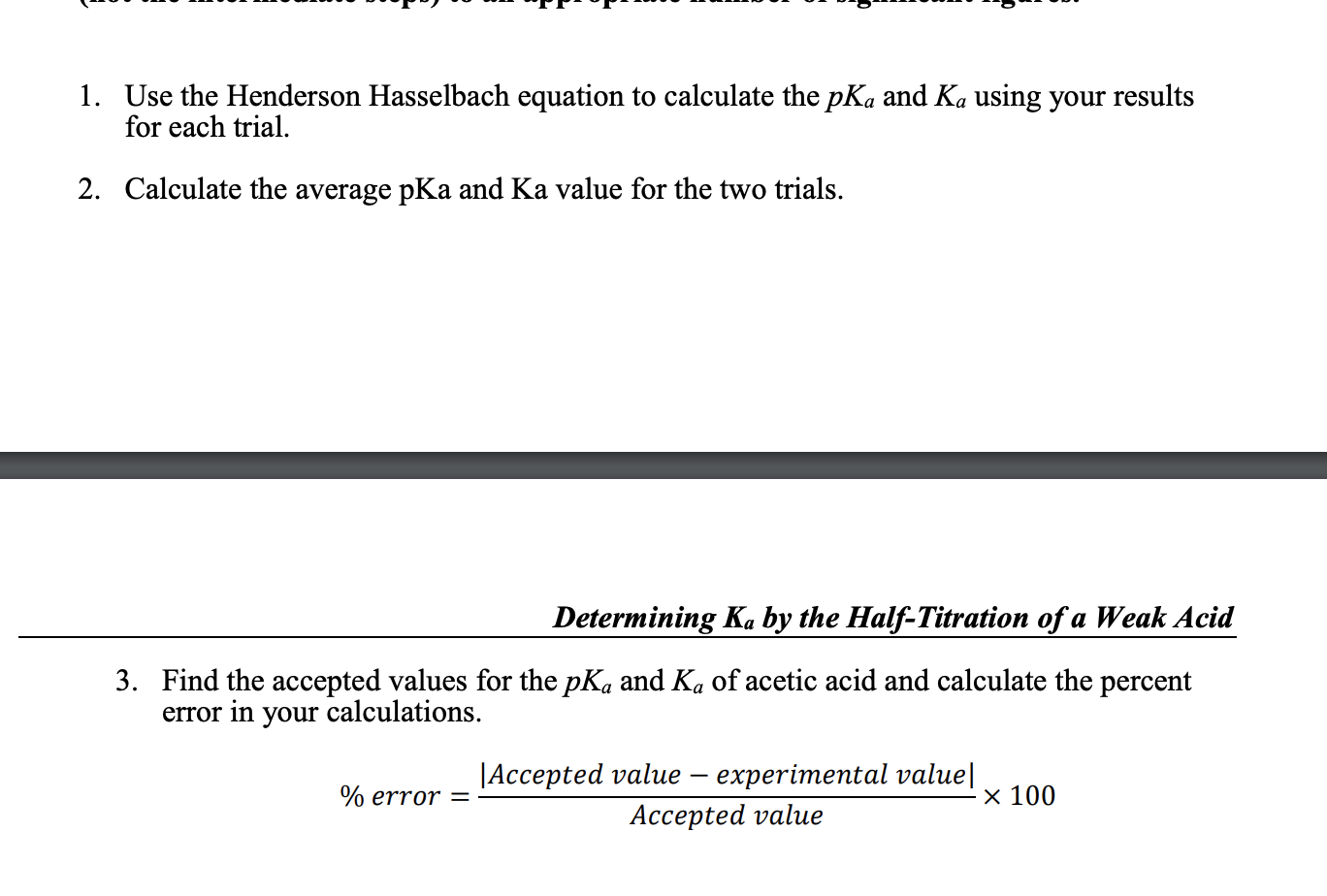 Solved 1. Use the Henderson Hasselbach equation to calculate | Chegg.com
