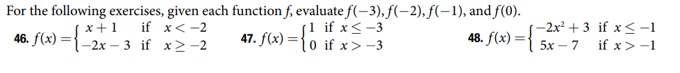 Solved For the following exercises, given each function f, | Chegg.com