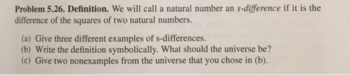 Solved We will call a natural number an s-difference if it | Chegg.com