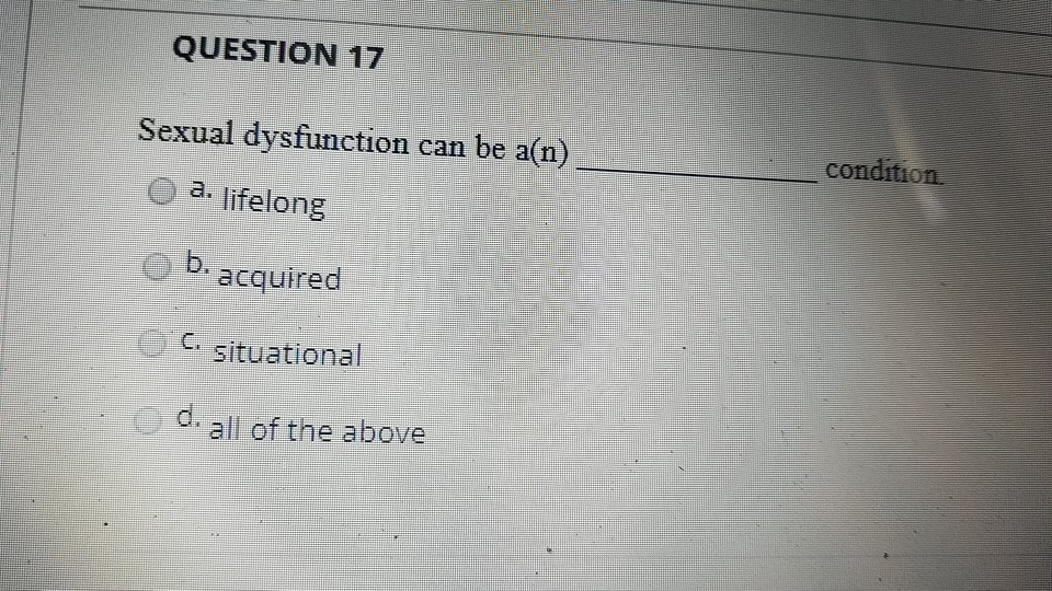 Solved Gender dysphoria is characterized by dissatisfaction