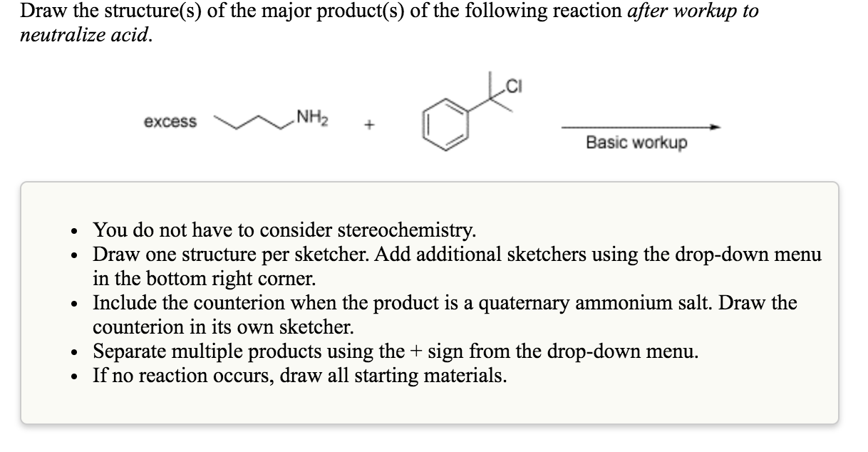 Solved Draw the structure(s) of the major product(s) of the