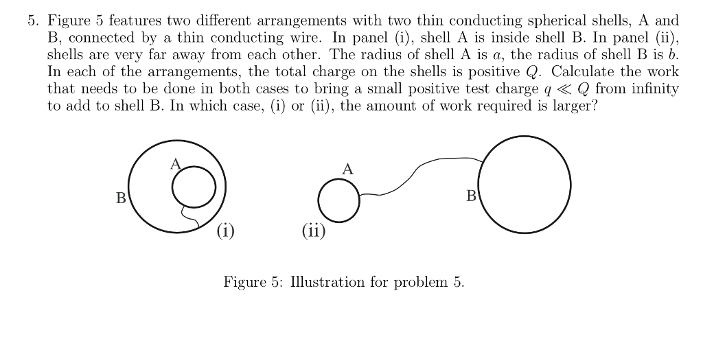 Solved 5. Figure 5 features two different arrangements with | Chegg.com