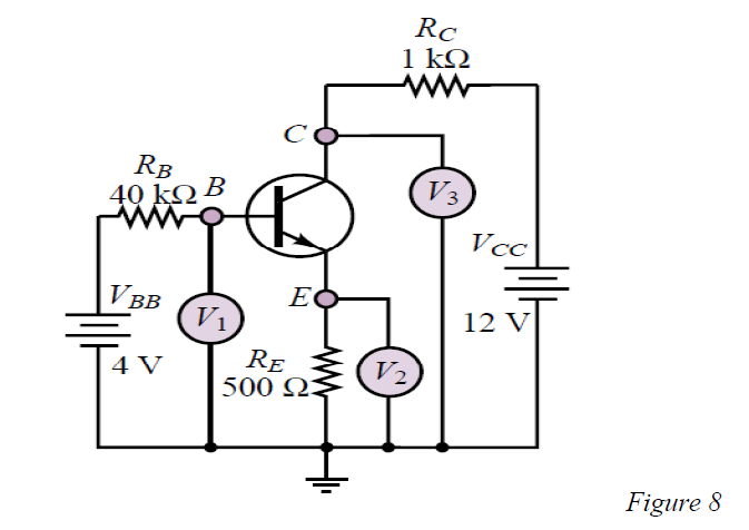 Solved Given a Si transistor common-emitter circuit as shown | Chegg.com