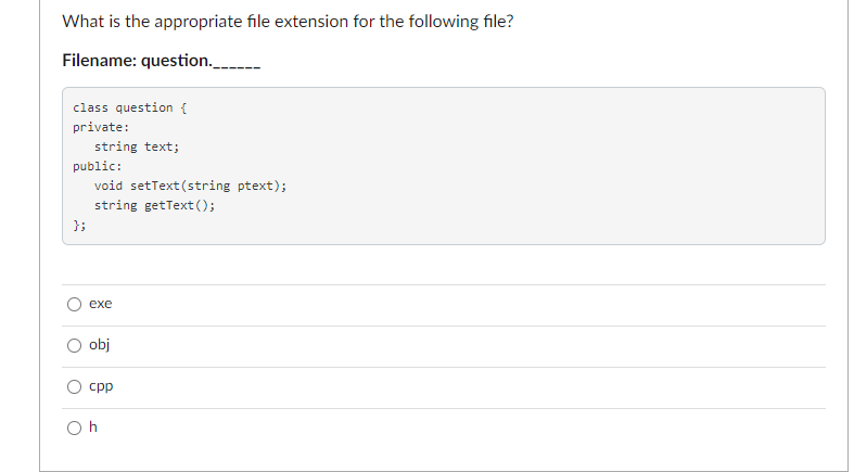 Solved A class which contains a pure virtual function is | Chegg.com