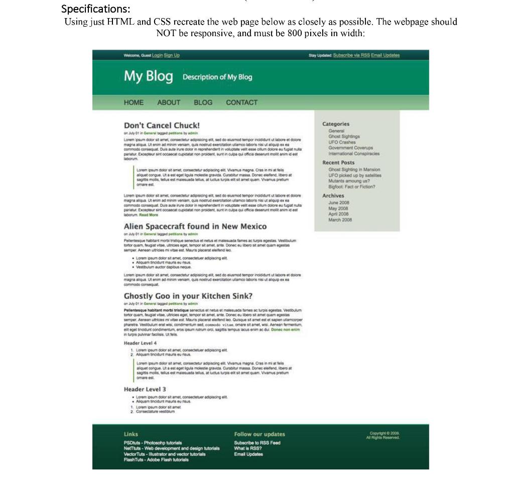 Solved Hi, I need to write a simple HTML and CSS code to | Chegg.com