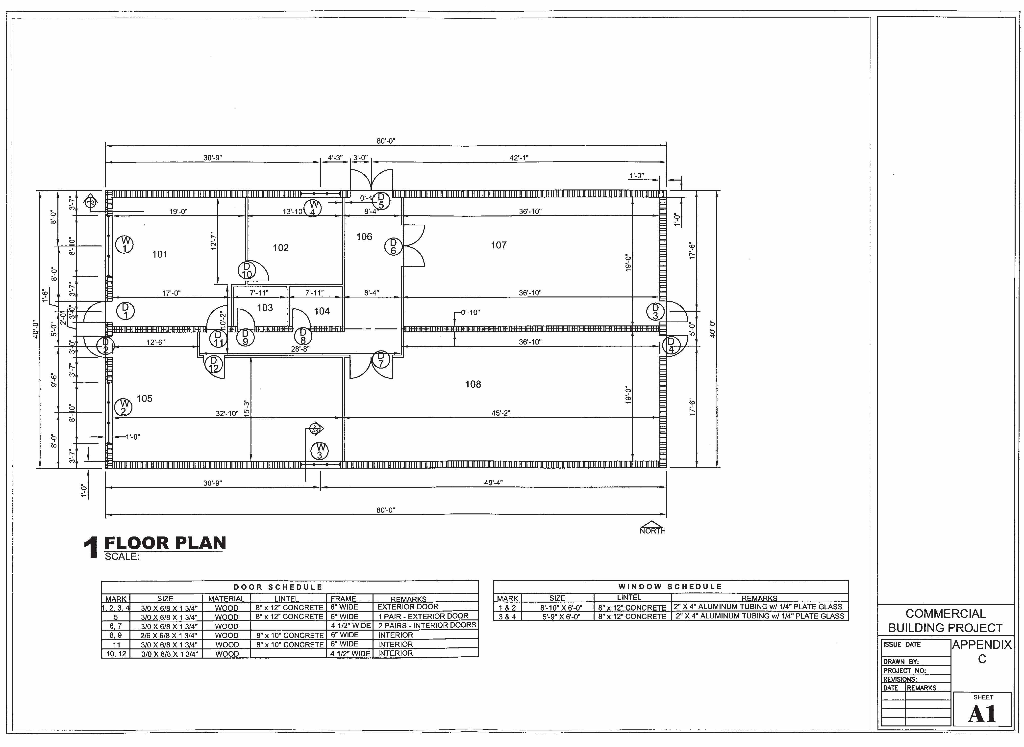 Determine the concrete in Appendix C drawings for the | Chegg.com