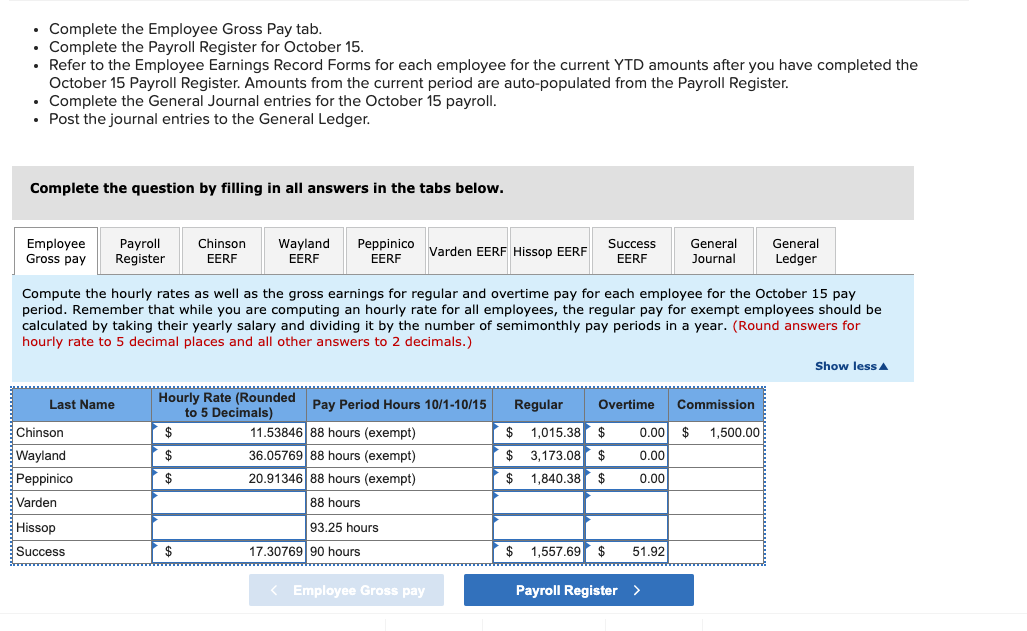 Required information Appendix A Continuing Payroll