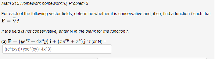 Solved Math 215 Homework homework10, Problem 3 For each of | Chegg.com