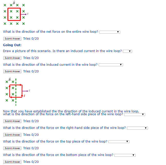 Solved A square loop of wire with resistance R is moved at | Chegg.com