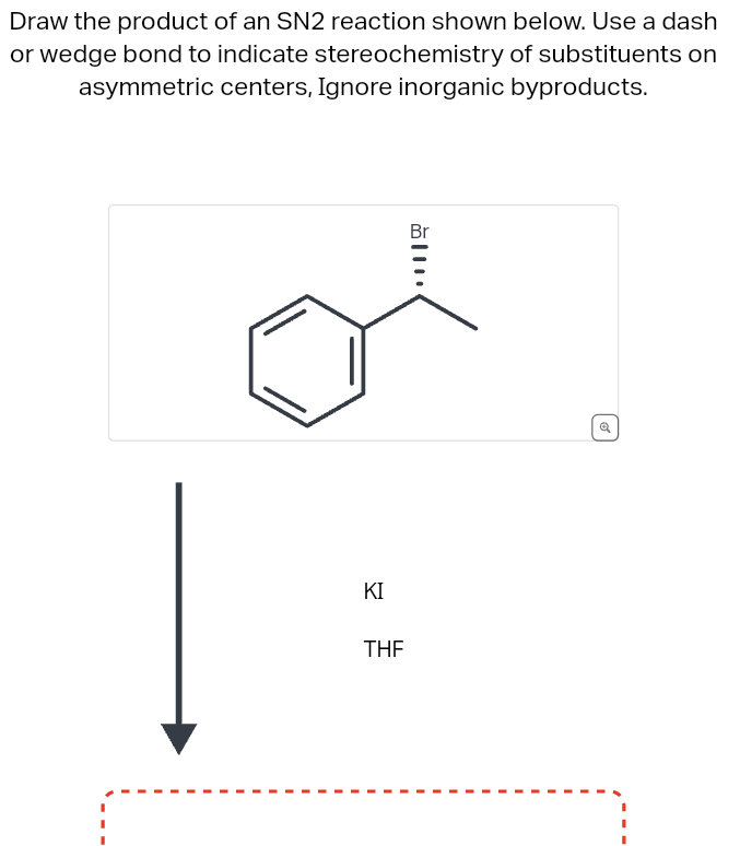 Solved Draw the product of an SN2 reaction shown below. Use