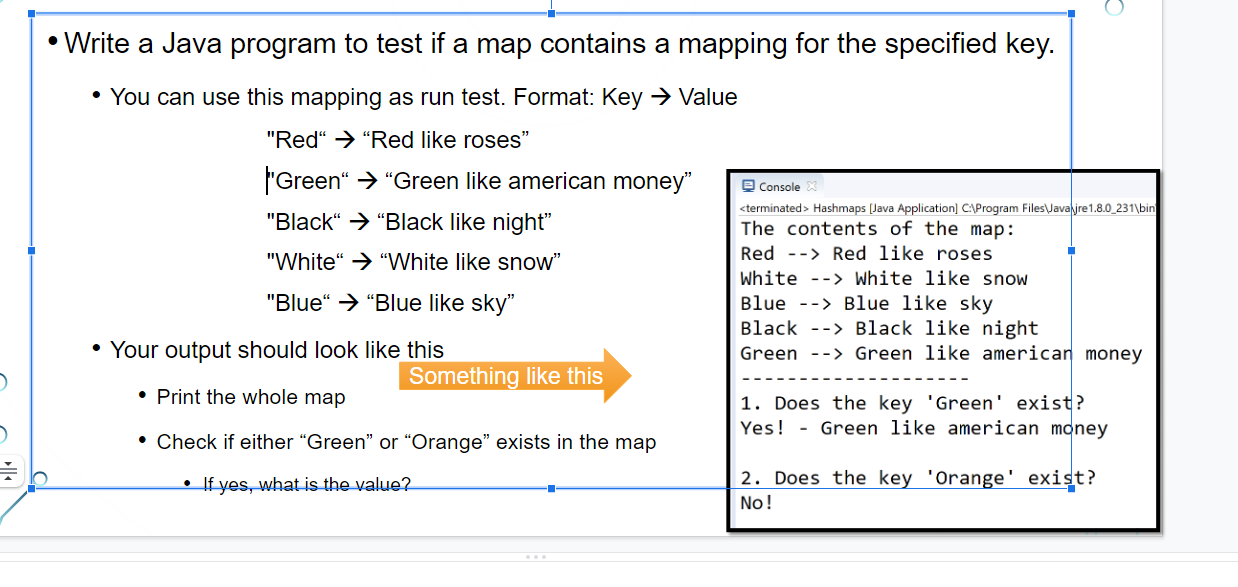 Solved - Write a Java program to test if a map contains a | Chegg.com
