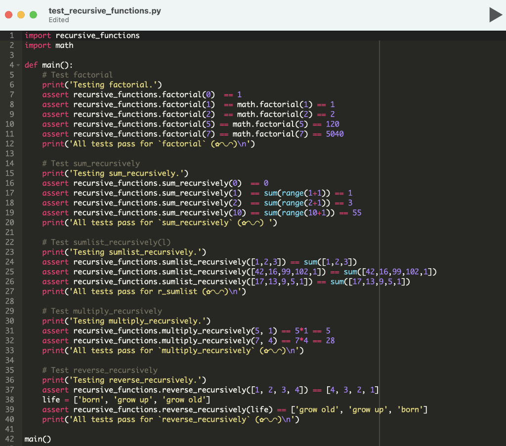 Solved Objective: Practice writing recursive functions | Chegg.com